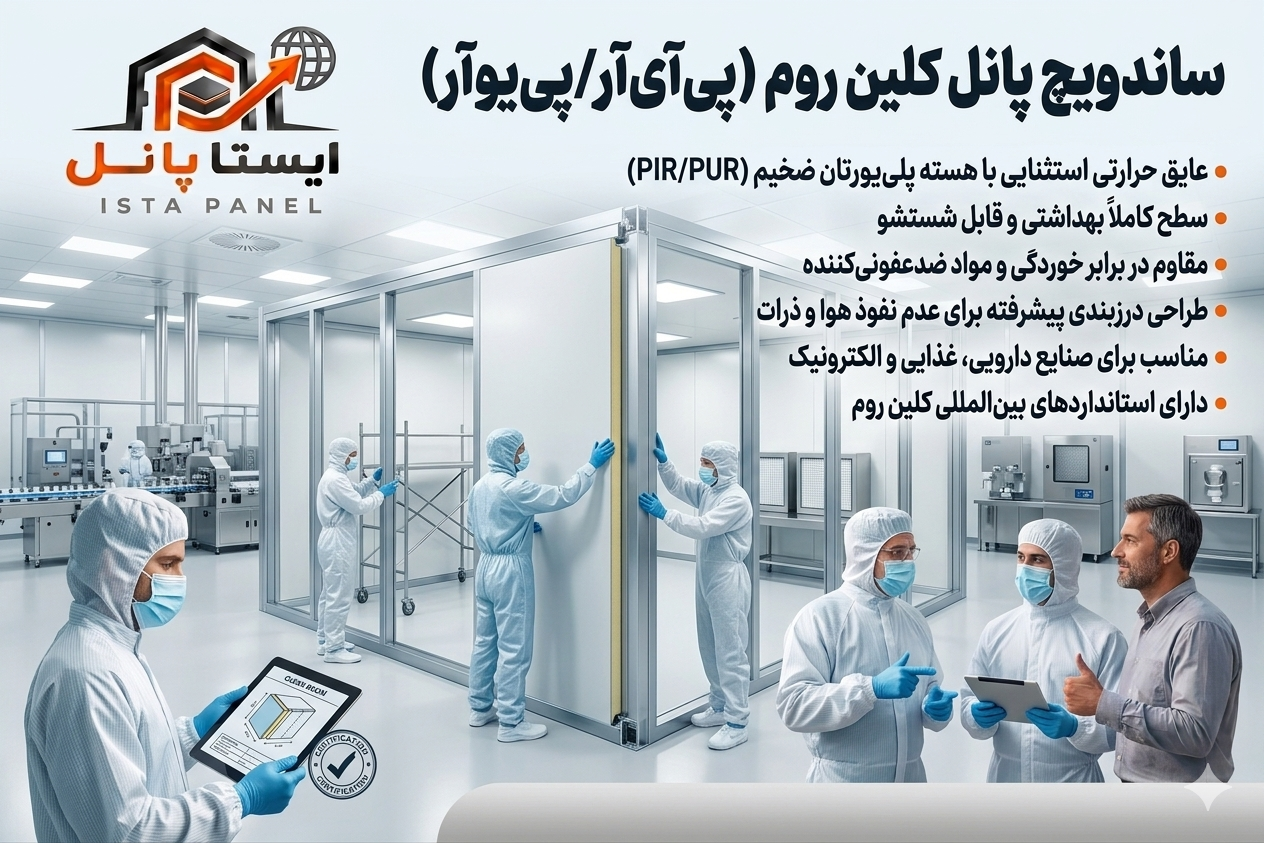ساندویچ پانل کلین روم