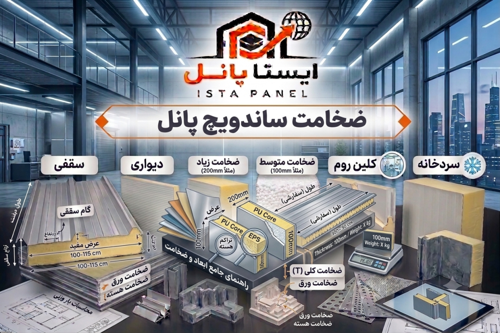 ضخامت ساندویچ پانل